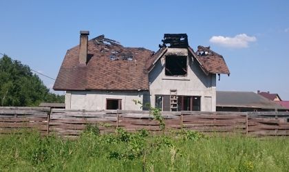Нужна помощь на восстановление дома после пожара
