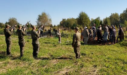 В Малоярославце простились с участником СВО